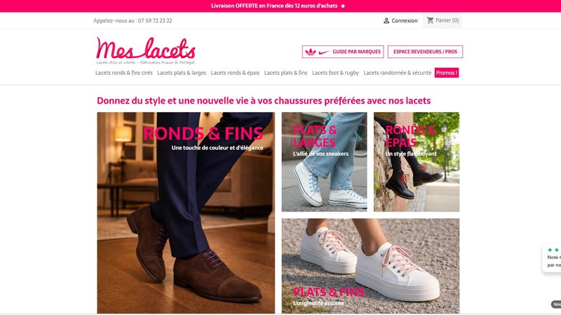 Boutique MesLacets.fr